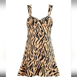 NWOT sleeveless animal print mini dress TOPSHOP